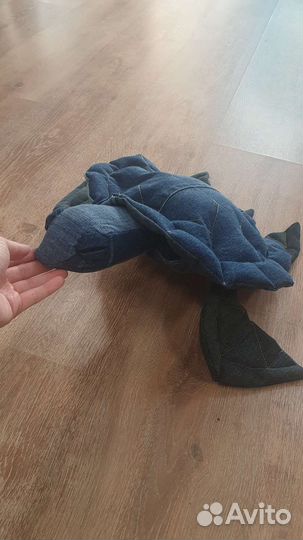 Мягкая игрушка джинсовая черепаха