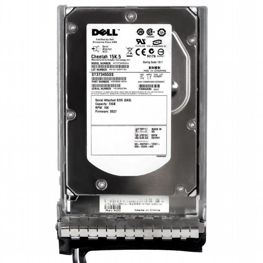 [GY581] Жесткий Диск Dell 73gb Sas 3,5" Hdd Gy581