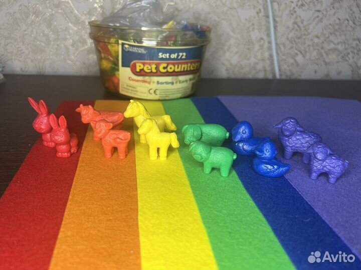 Игрушки резиновые для сортировки