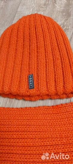 Комплект шапка и шарф для девочки