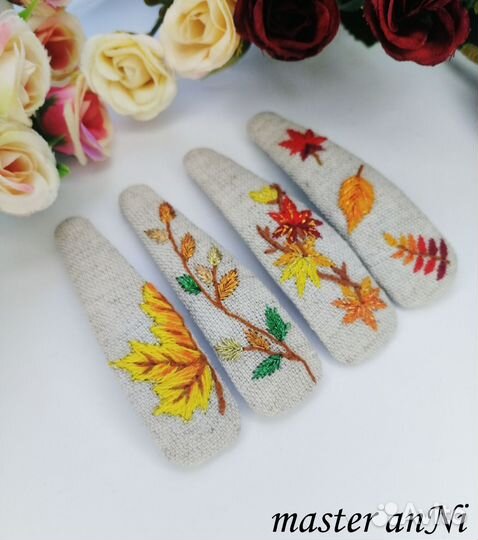 Осенний ободок и заколки