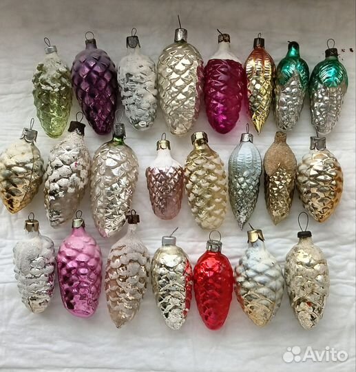 Елочные игрушки СССР шишки