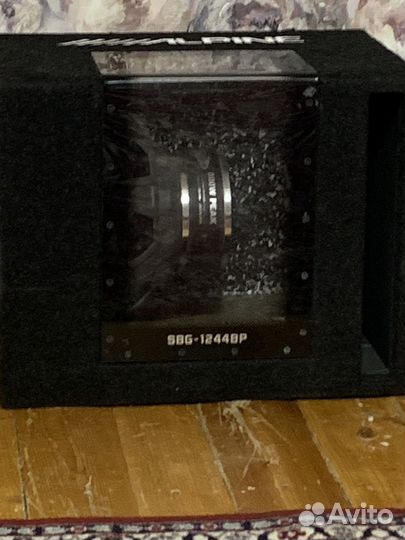 Сабвуфер alpine sbg 1244bp