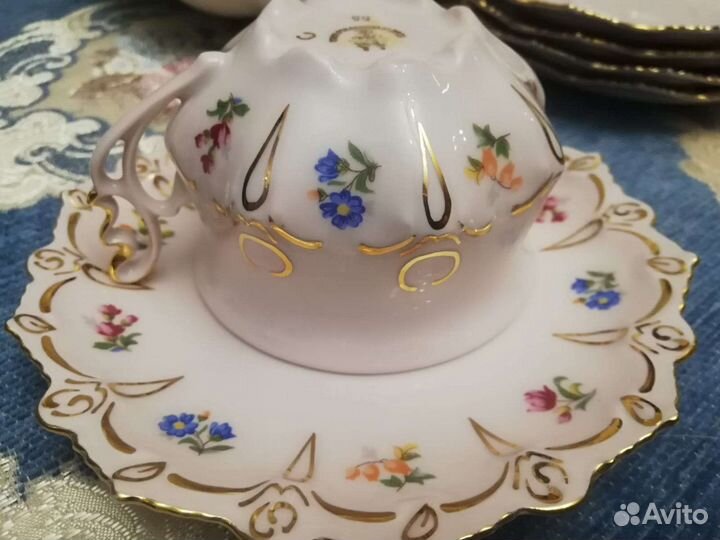 Розовый чешский фарфор