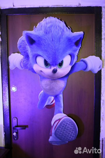 Ёжик Соник картонный со стенда Sonic The Hedgehog