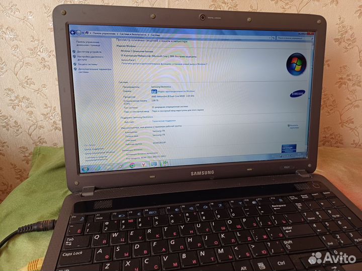 Ноутбук samsung R525