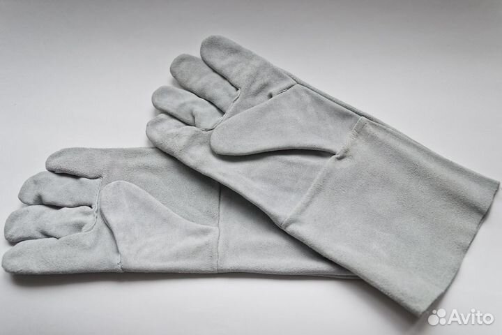 Краги спилковые пятипалые