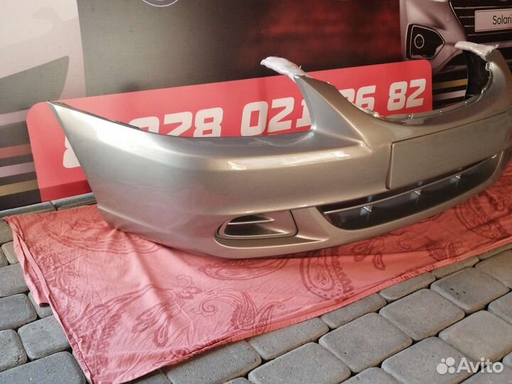 Бампер передний Акцент Хендай Темно-Бежевый