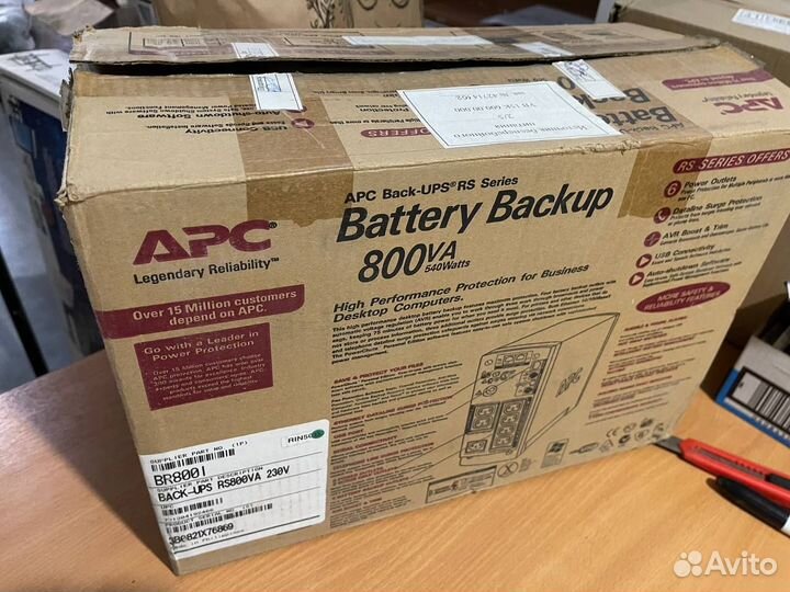 Ибп APC Back-UPS RS BR800I, 800вa