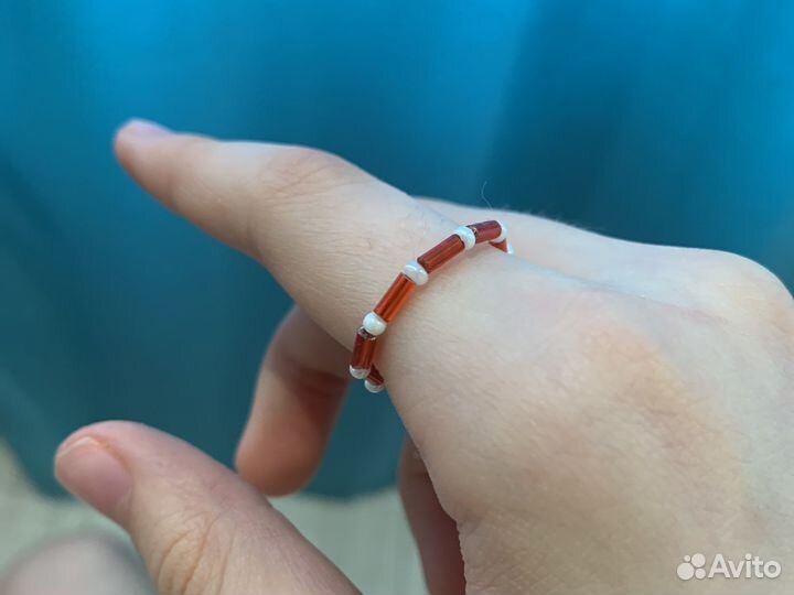 Кольцо из бисера