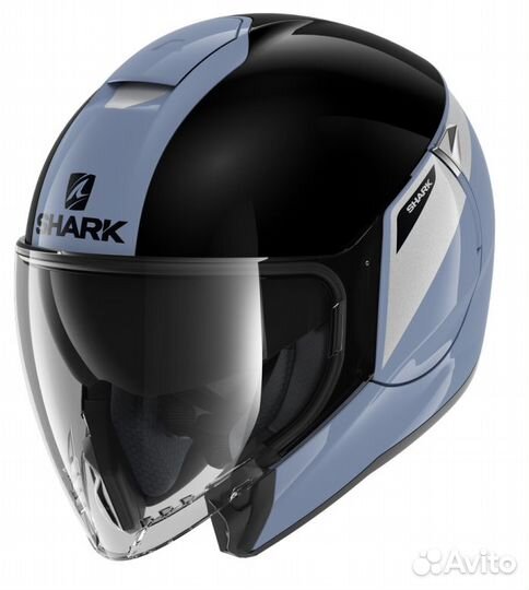 Мотошлем Shark citycruiser karonn Silver 2023