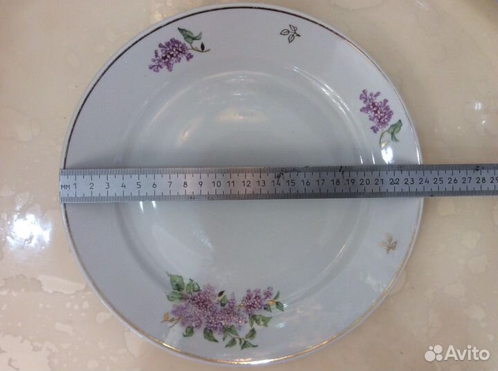 Сервиз дулево сирень (блюдо и тарелка)