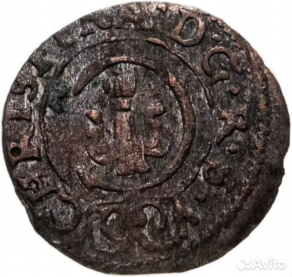 Ливонский орден 1 солид (solidus) 1634-1654
