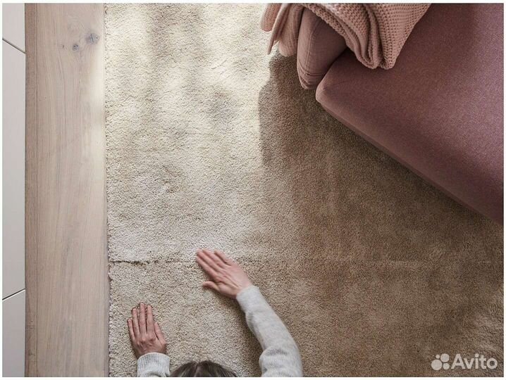 Ковёр 1.95х1.33 м IKEA stoense новый серый