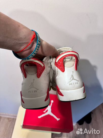 Jordan 6 White Logo Sneakers Оригинал