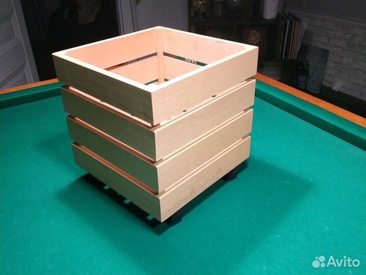 Ящик Мастер Рио на колесиках, 30x30x30см. Кашпо