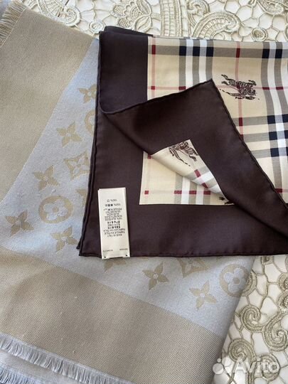 Шаль louis vuitton, Dior, Burberry оригинал