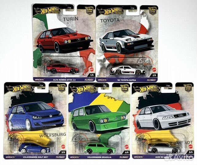 Hot Wheels Premium World Tour набор