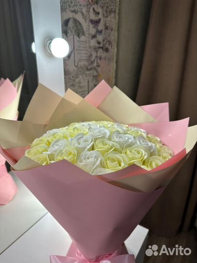 Букет из мыльных роз