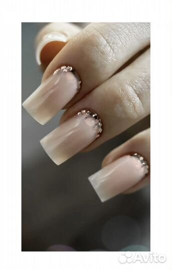 Маникюр наращивание ногтей