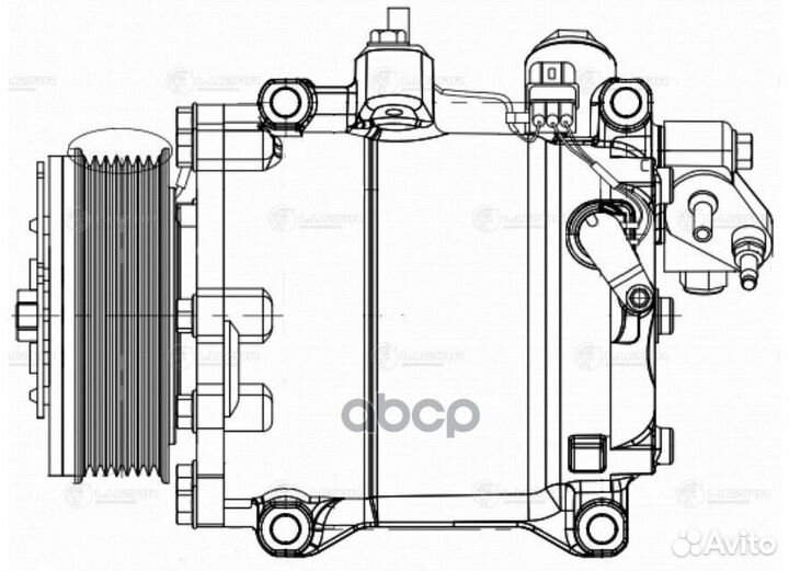 Компрессор кондиционера honda CR-V 06- 2.4 lcac