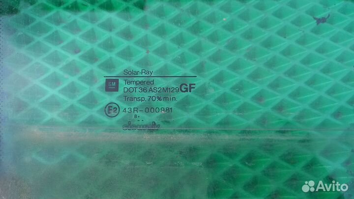 Стекло заднее правое Opel Omega B