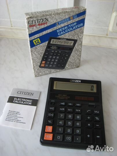 Калькулятор Citizen SDC-888T (новый)