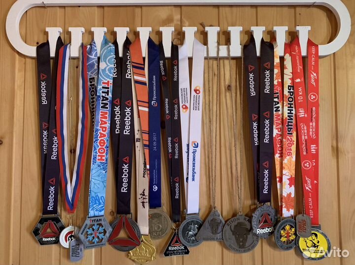 Медали с забегов и марафонов