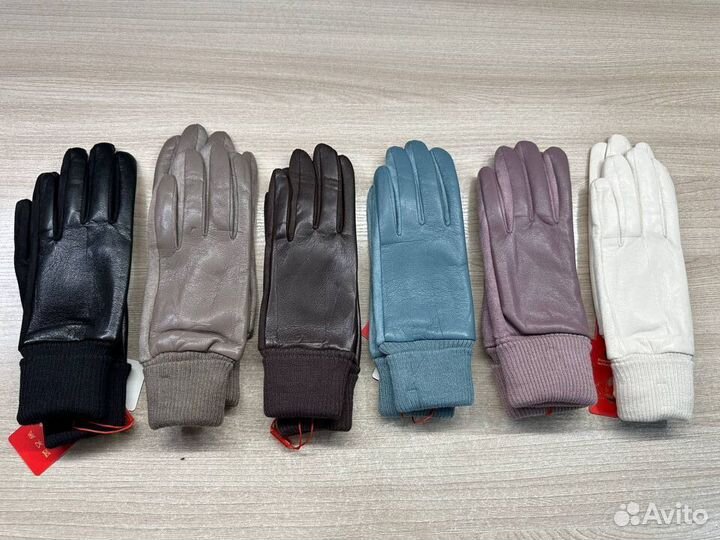Перчатки зимние женские (кожзам)