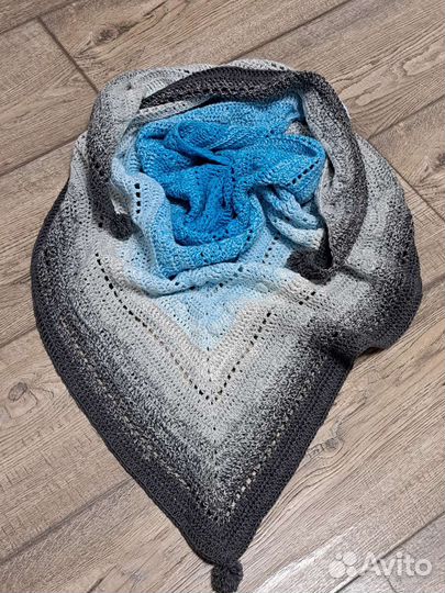 Шаль бактус крючком