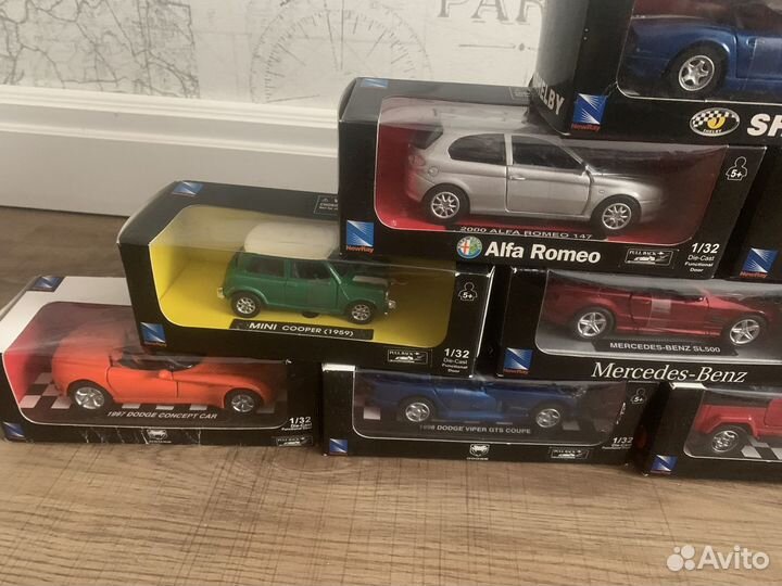 Коллекция машинок NewRay масштаб 1:32