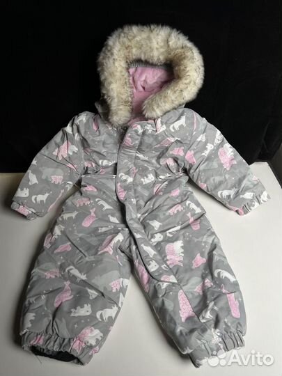 Зимний комбинезон для девочки 80