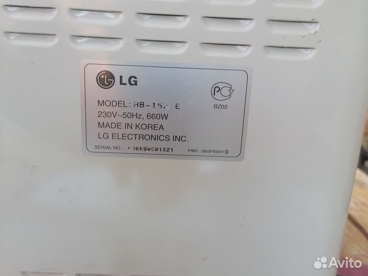 Хлебопечка lg HB 152ce