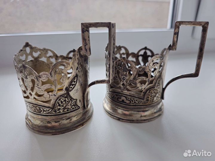 Подстаканник серебряный