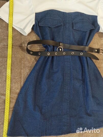 Платье джинсовое