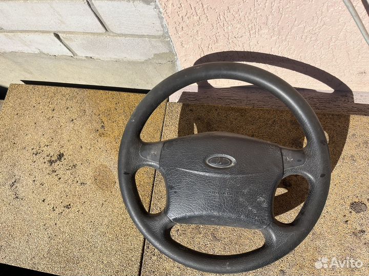 Руль на priora 1 с подушкой