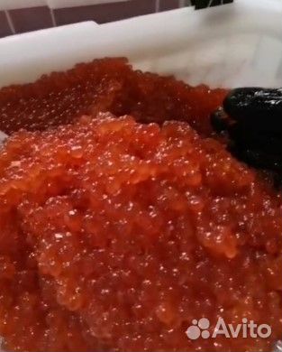 Красная икра кета