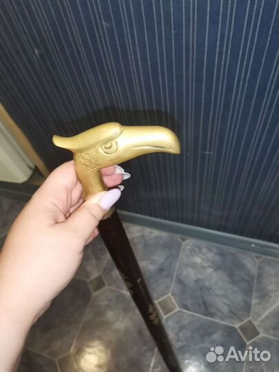 Трость Золотой орёл (бамбук, металл, латунь)