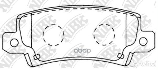 Колодки тормозные дисковые задние NiBK PN1827 Я