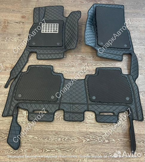 Коврики в салон 3D эко кожа с EVA Land Cruiser 200