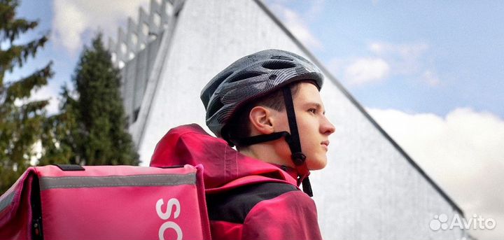 Велокурьер с еженедельным доходом