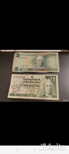 Бумажные купюры Шотландский 1 стерлинг 1994г