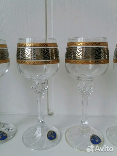 Рюмка bohemia из чешского хрусталя 6шт в упаковке