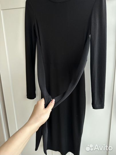 Черное облегающее платье святая xs s
