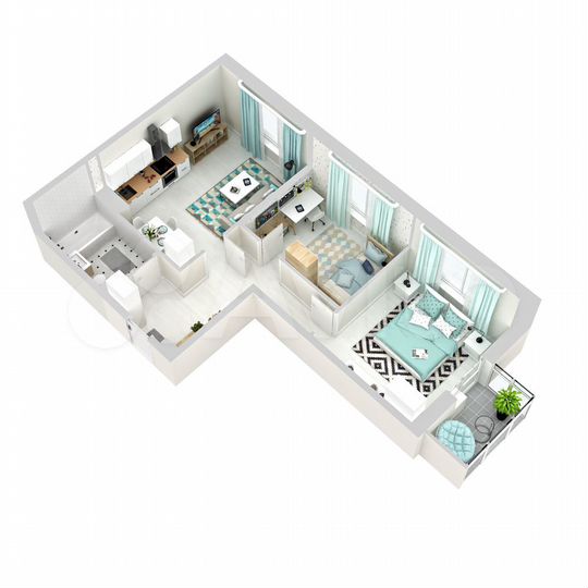 2-к. квартира, 58,1 м², 16/18 эт.