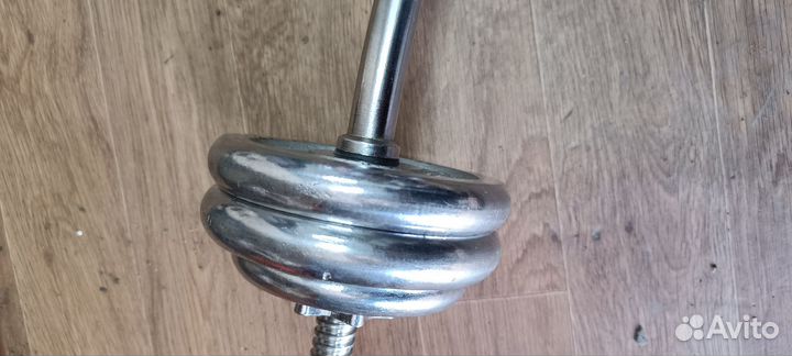 Штанга W образованая с блинами