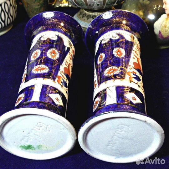 Фарфоровые вазы.Имари.Англия.Чесли