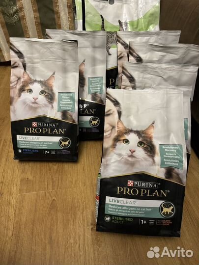 Корм для кошек Pro Plan LiveClear 7+