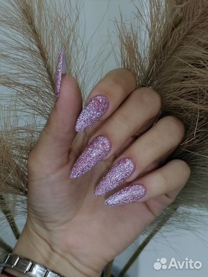 Наращивание ногтей-маникюр-покрытие-дизайн