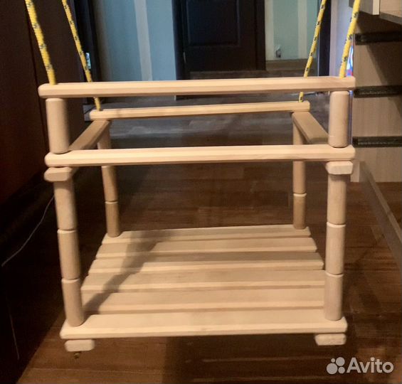 Качели детские деревянные